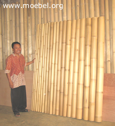 Bambusrohre für Möbel, getrocknet und sortiert