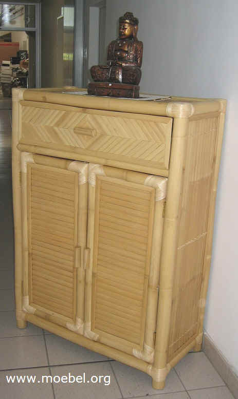 Bambuskommoden mit Lade und Türen