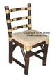 Stuhl bzw. Sessel SATU aus schwarzem Bambusrohr