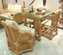 Tische - Esszimmertische aus Bambus und Glas. Bambusmöbel aus Asien