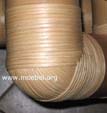 Bambusm�bel / Details: Verarbeitung der Rattanwicklungen bei Bambusm�beln