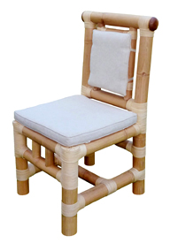 Esszimmermöbel: Sessel aus Bambus, Stuhl Executive