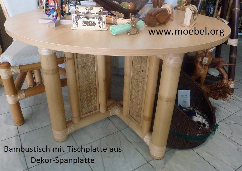 Fr Wintergarten, Speisezimmer oder Hotelzimmer: Sthle und Tische aus Bambus