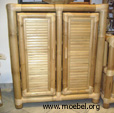 Kommode aus Bambus mit 2 Türen
