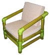 Modello "Madura", Poltrona / Fauteuil verde