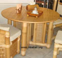 Möbel für das Esszimmer aus Bambus, Bambusmöbel aus Indonesien
