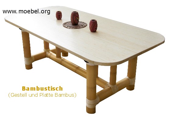 Esszimmer: Stühle / Sessel und Tische aus Bambus