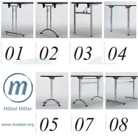 Klapptische Deutschland, Gestelle für Klapptische