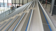 Sitz aus Aluminium, für Stadon, Sporthalle, Halle