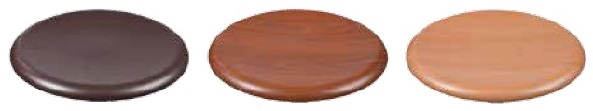 Tischplatten rund, Holzdekor