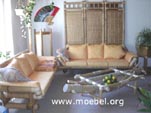 Sitzgruppen, Sofas, Sessel, Fauteuils aus Bambus