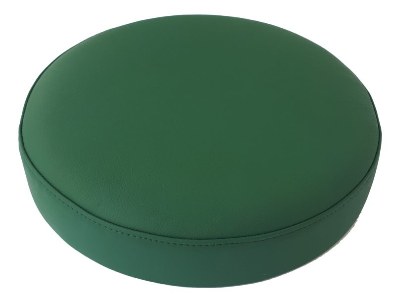 Sitze für Barhocker / Tresenhocker, echtes Leder, dunkelgrün, 33 cm