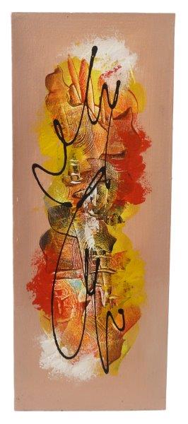 Kunstwerke aus Bali, Malerei auf Leinwand, 50x20cm