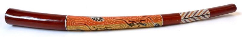 Didgeridoo aus Holz, bemalt