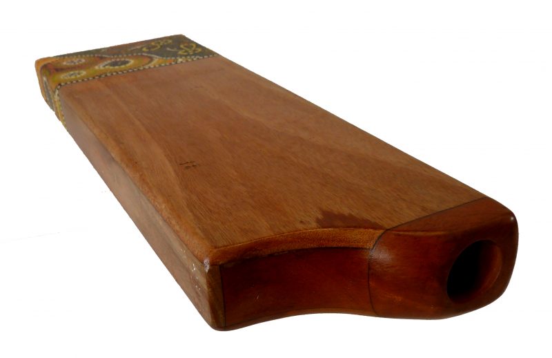 Didgeridoo aus Holz, Sonderform, bemalt, Musikinstrument