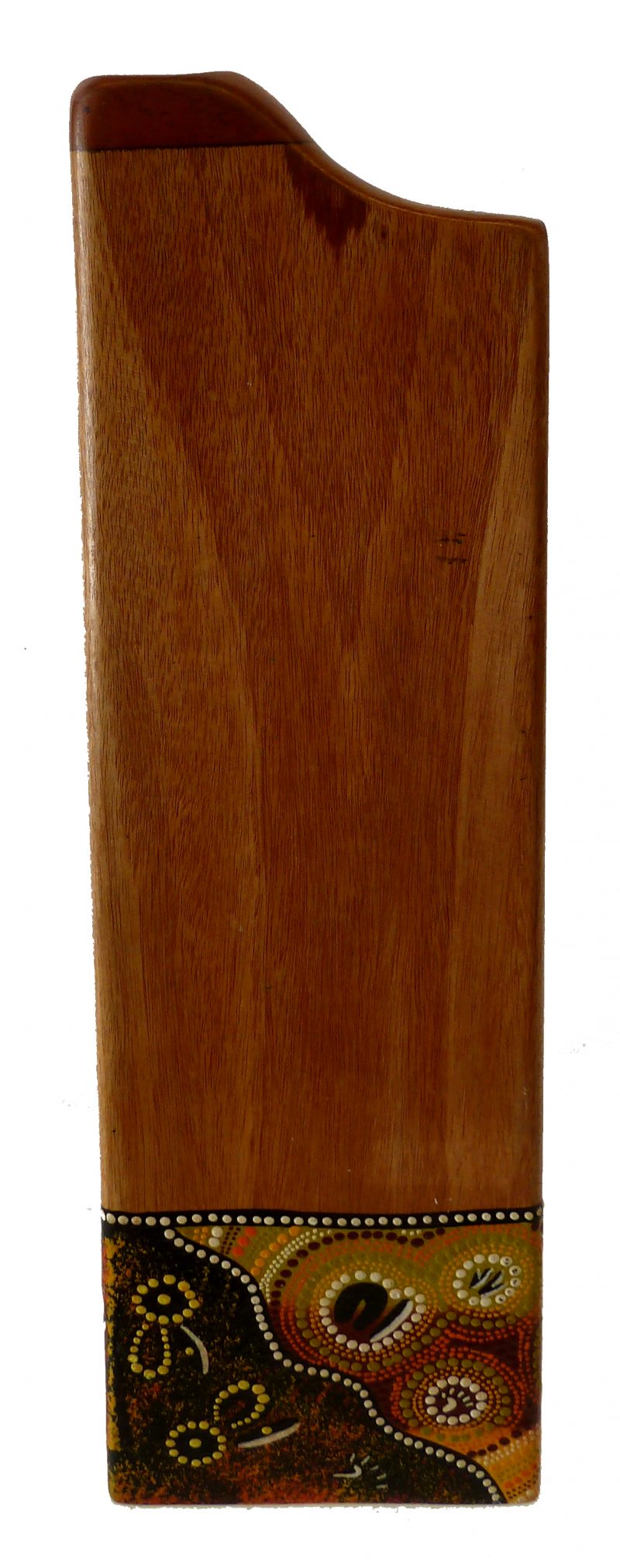 Didgeridoo aus Holz, Sonderform, bemalt, Musikinstrument