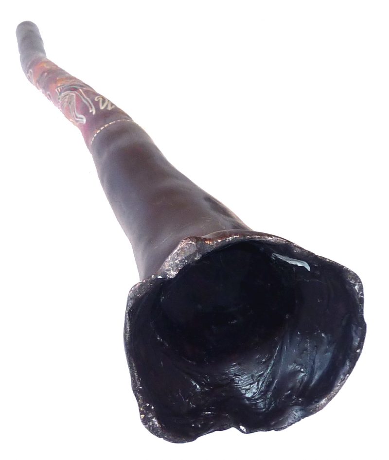 Bemaltes Didgeridoo aus Holz
