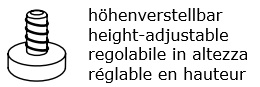Klapptischgestelle höhenverstellbar