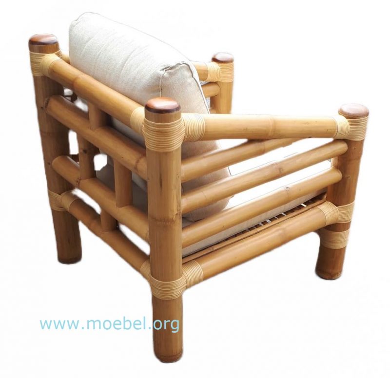 Mod. LOMBOK, Sessel / Fauteuil, Sitzmöbel aus Bambus