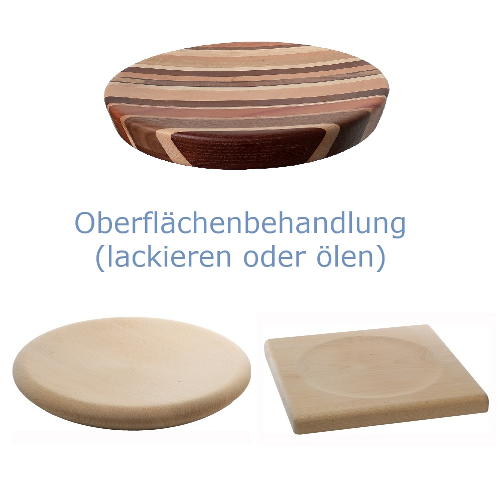 Oberflächenbehandlung für Barhockersitze aus Holz