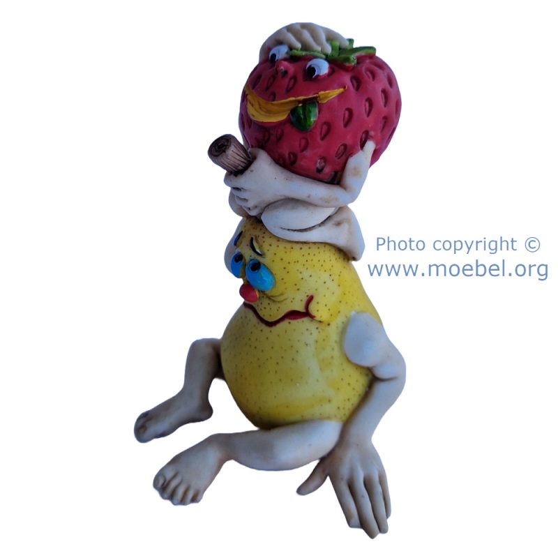 Paar a151-02, Erdbeere, Birne, Coppia fragola, pera, Couple strawberry, pear 2