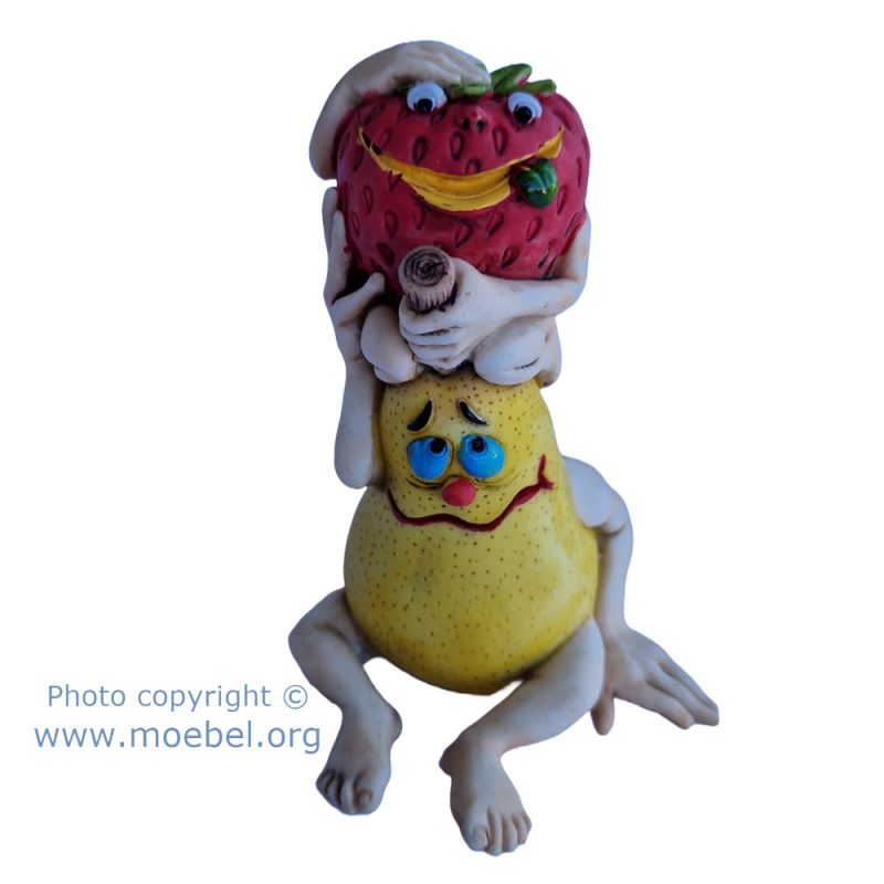 Paar a151-02, Erdbeere, Birne, Coppia fragola, pera, Couple strawberry, pear 2