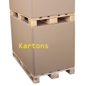 Stapelbare Kartons, Paletten-Kartons, starke, robuste Schachteln in Größe einer Europalette