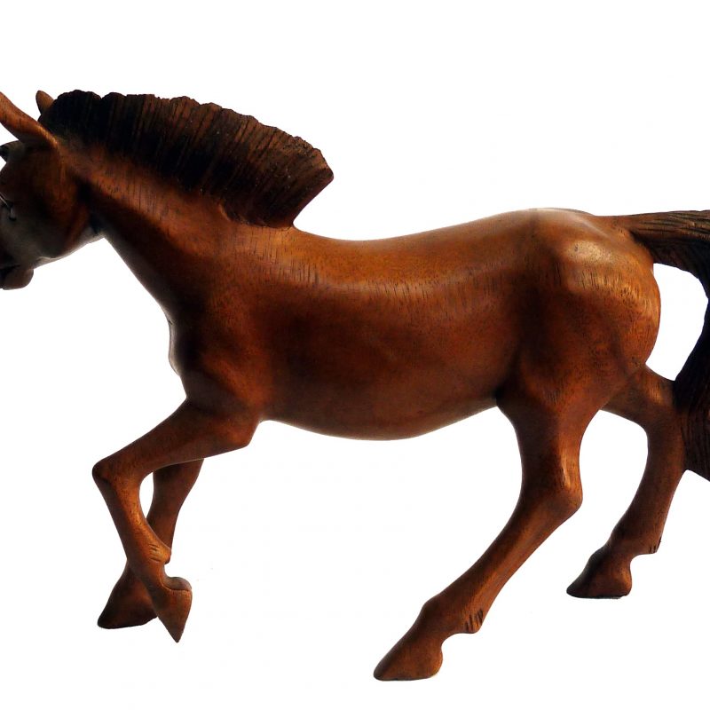 Pferd aus Holz geschnitzt, 30cm, P1080880