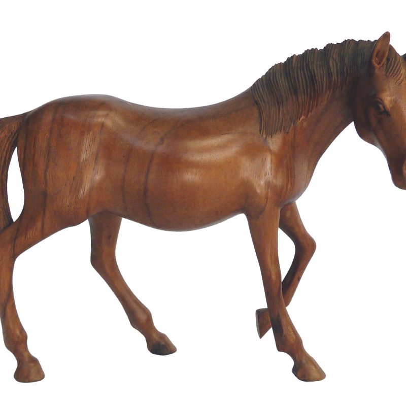 Pferd aus edlem Holz, 33cm, P1080860