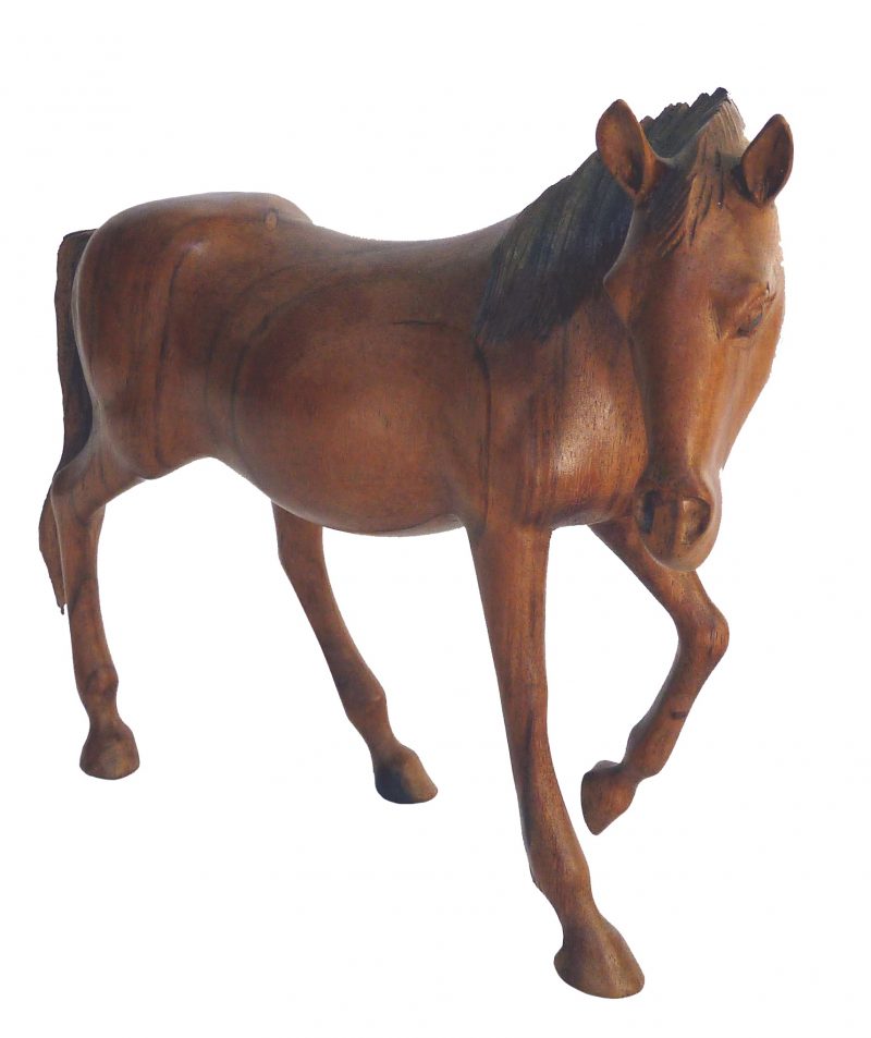 Pferd aus edlem Holz, 33cm, P1080860