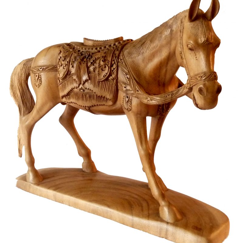 Pferd aus Holz geschnitzt, 40x32cm, PF1080020