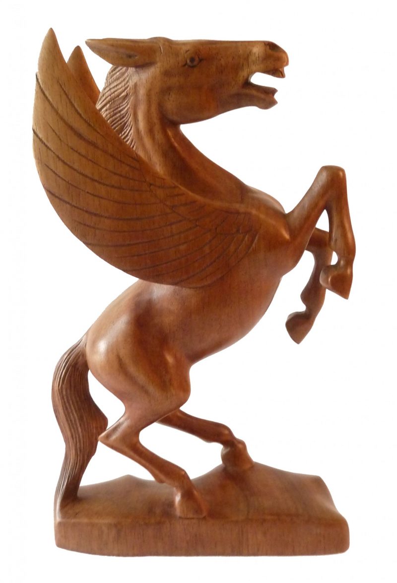 Pegasus, Pferd aus Holz, 31cm, PF1080030