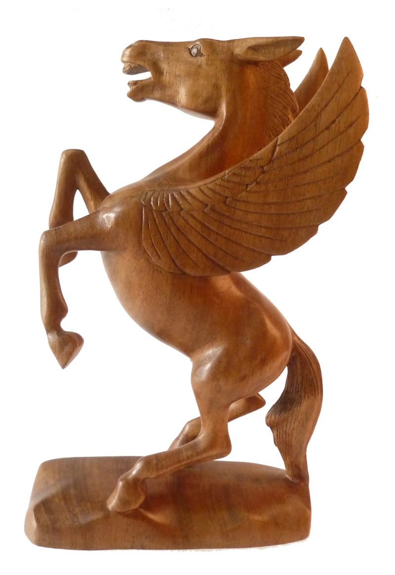 Pegasus, Pferd aus Holz, 31cm, PF1080030