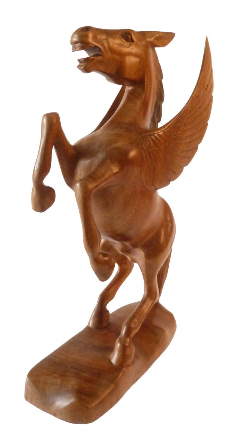 Pegasus, Pferd aus Holz, 31cm, PF1080030