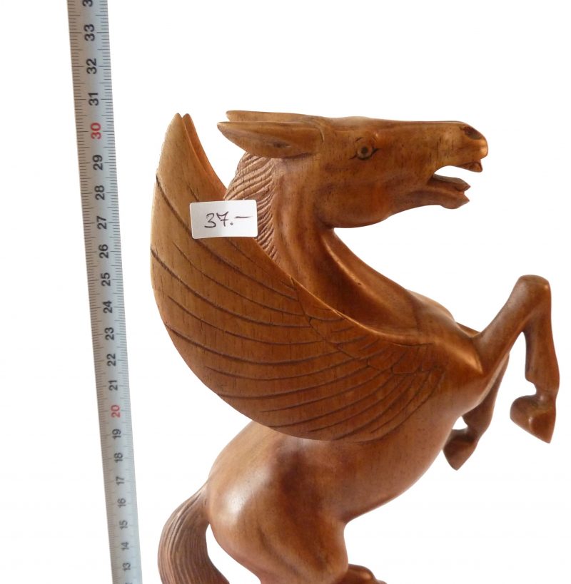 Pegasus, Pferd aus Holz, 31cm, PF1080030
