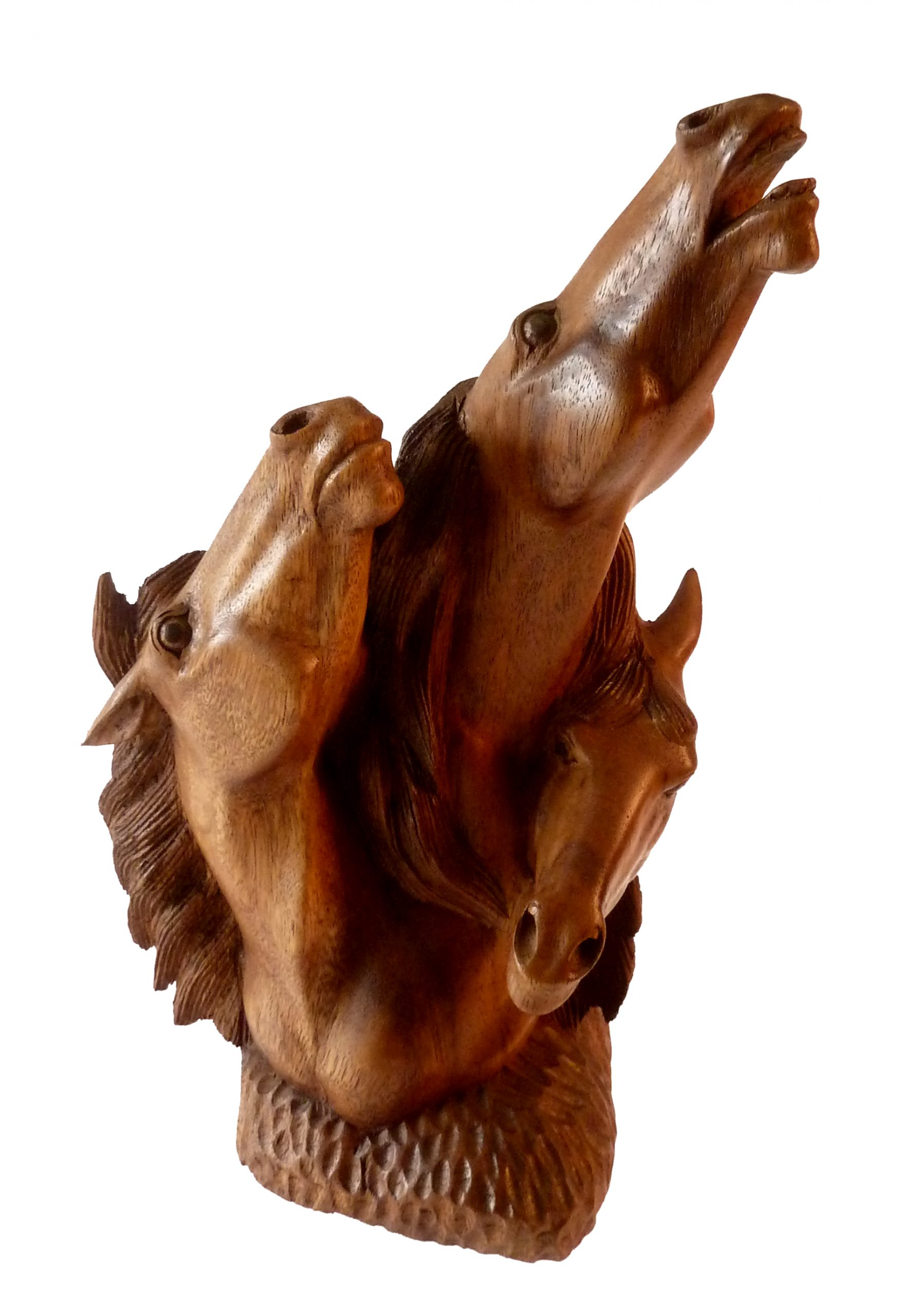 Pferdekopf aus Hartholz geschnitzt, 34cm, PF1080010