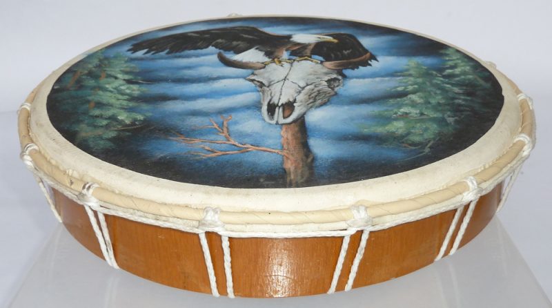 Schamanische Trommel, flache Trommel (Flat Drum)