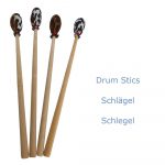 Schlegel für schamanische Trommeln, flat-drums, Schlägel