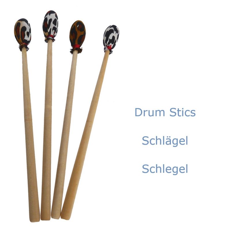 Schlegel für schamanische Trommeln, flat-drums, Schlägel