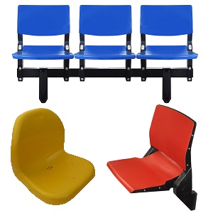 Stadionsitze, Sitze für Tribünen, Sportplätze, Sporthallen und Wartezonen