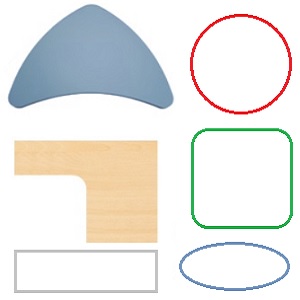 Tischplatten, Borde, Zuschnitte. Platten mit und ohne Kanten in allen Formen