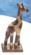 Giraffen, Figur Giraffe aus Holz geschnitzt
