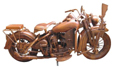 Harley Davidson in legno 1:1