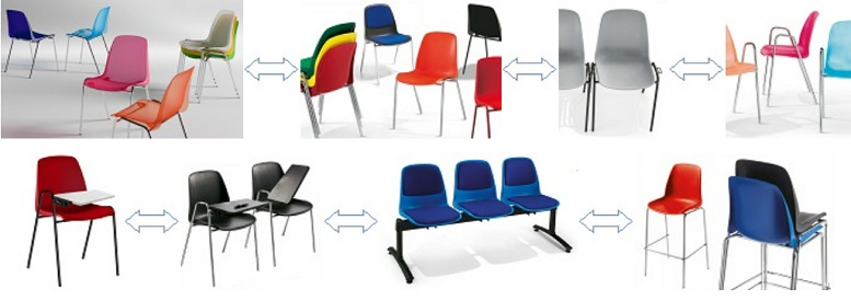 Kunststoff-Stühle / Kunststoff-Sessel